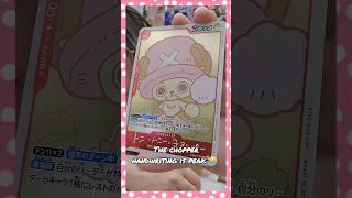 Late to the trend but SO happy to finally get this 😭❤️ #optcg #chopper #onepiecetcg #onepiece #tcg