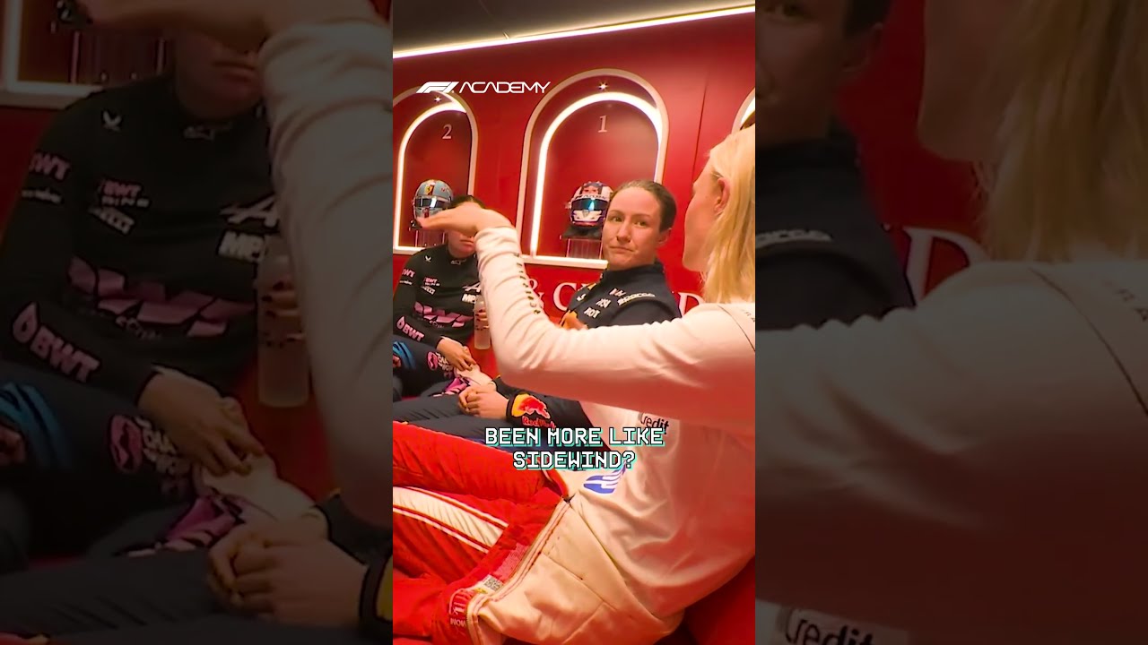 Cooling down with the top 3 🧊 | F1 ACADEMY