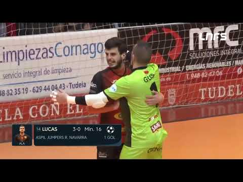 Gol Lucas (3-0) Aspil Jumpers Ribera Navarra - Jaén Paraíso Interior. J23, 1Div. LNFS