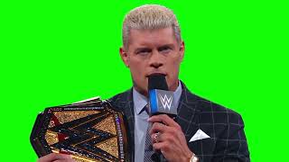 Cody Rhodes "you do not look very far, I will be standing right here" green screen