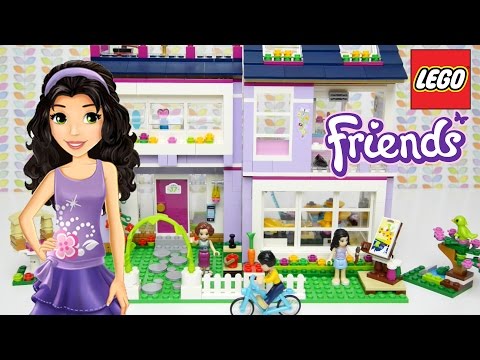 LEGO Friends Emma's House Set Unboxing Building Review - Kids Toys