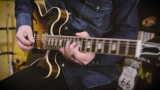 "Hard Times" (Ray Charles) Blues Guitar Solo on a Gibson Custom 1963 ES-335 Nashville