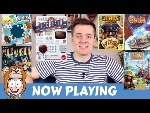 Now Playing: Decrypto, Skyward, Junta Las Cartas, Ilos, Dr Microbe, Panic Mansion