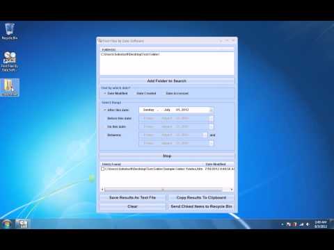 Find Files By Date Software