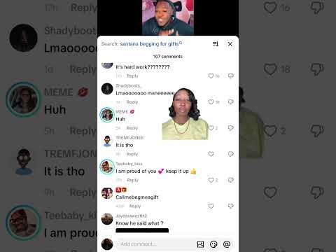 Do Santana beg for TikTok gifts? #saucysantana #tiktok #livegifts