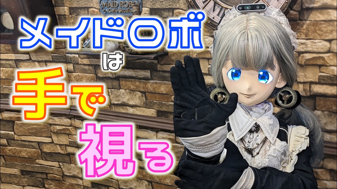 メイドロボに「手で視る」機能　作ってみた