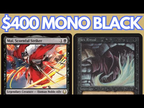 FADE TO BLACK! Legacy Mono Black Aggro with NO RESERVE LIST ft. Mai, Scornful Striker. MTG League
