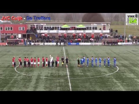 Doelpunt JVC Cuijk - De Treffers (1-0)