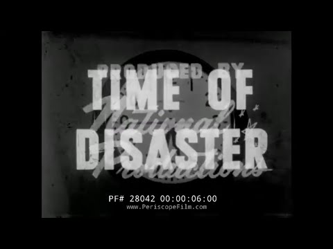 " TIME OF DISASTER " 1954 ZIVILSCHUTZ / ATOMANGRIFF VORBEREITUNG FILM 28042