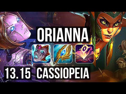 ORIANNA vs CASSIOPEIA (MID) | 8/0/10, Rank 8 Ori, Legendary | EUW Challenger | 13.15