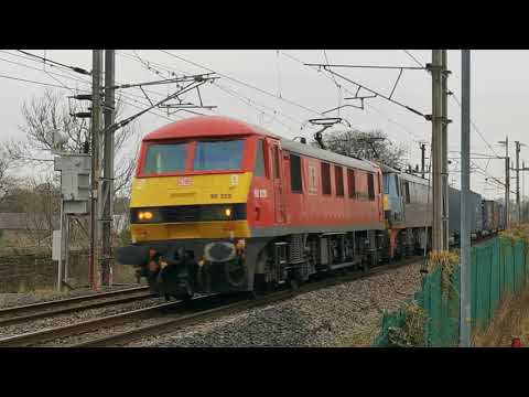 90028/90024 4m25 Mossend Euroterminal - Daventry, 21st December 2021