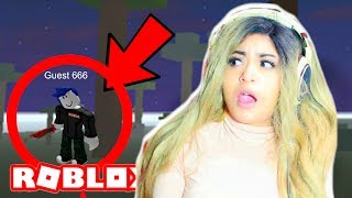 I SAW GUEST 666 IN A ROBLOX GAME!! | Creepy Games in Roblox