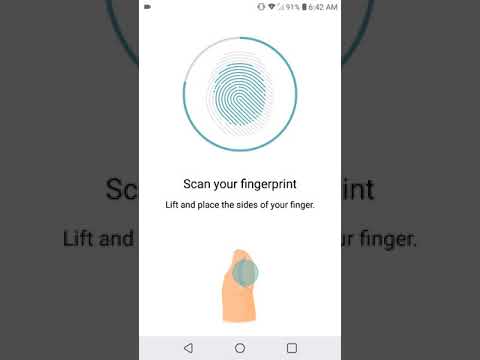 LG K30 Fingerprint Scanner Setup
