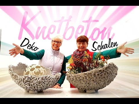Deko-Schalen aus Knetbeton - XXL Schalen fürs Wohnzimmer