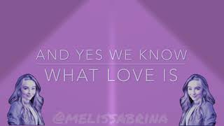 Two Young Hearts Lyrics Sabrina Carpenter || bumblebeesabrina