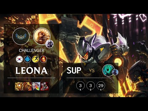 Leona Support vs Thresh - KR Challenger Patch 12.5