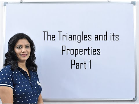 Class 7 CBSE NCERT Maths | Chapter 6 The Triangles and its Properties | Part 1