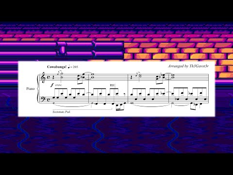 Sewer Surfin' - TMNT IV: Turtles in Time (Piano sheet music/MIDI)