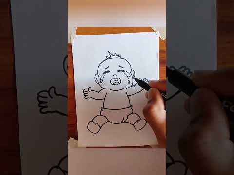 World orphan day 😔|Orphan day drawing 😥 #orphan #sadbaby #babycrying #shorts