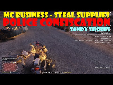 Police Confiscation (Sandy Shores Sheriff's Station) | MC Business, Steal Supplies | GTA Online