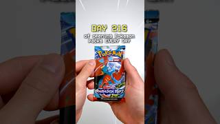 Huge hit! Paradox Rift pokemon booster pack opening 🏔️ #pokemonshorts