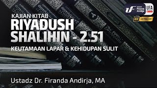 Download lagu Kitab Riyadush Shalihin #2-51: Bab 56 Keutamaan Lapar & Kehidupan Sulit mp3