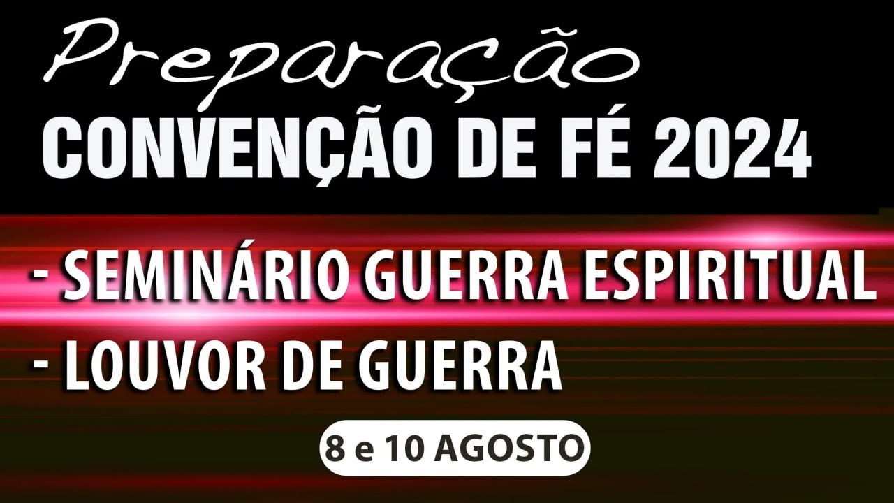 Seminário Guerra Espiritual | 10Ago