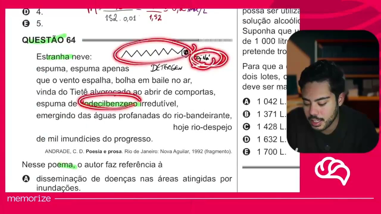 Resolução em Vídeo — Questão 64 ENEM 2014 PPL
