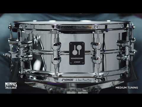 Sonor 14x5.75 Kompressor Series Chrome Plated Steel Snare Drum (KS-140575-SDS)