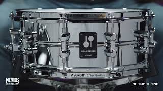 Video thumbnail for Sonor 14x5.75 Kompressor Series Chrome Plated Steel Snare Drum (KS-140575-SDS) by Memphis Drum Shop