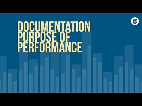 Documentation Purpose of Performance Management