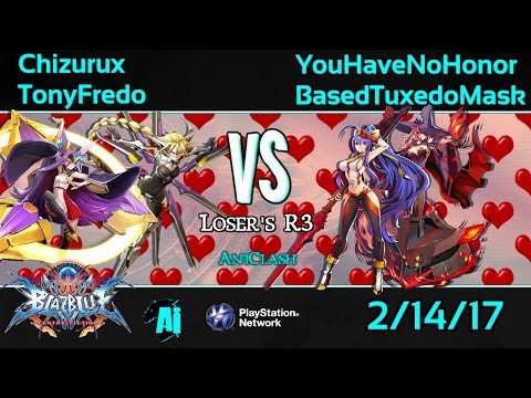 AniClash V Day Waifu Wars - Chizurux/TonyFredo vs YouHavenoHonor/BasedTuxedoMask Loser's R3 - BBCF