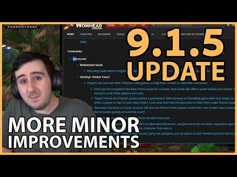 9.1.5 Update - More Quality of Life, Soul Cinders, Renown, and Balancing