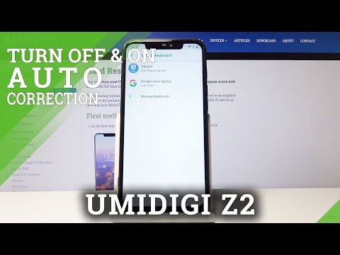 How to Set Up Auto Correction in UMIDIGI Z2 – Turn Off & On Auto Correction