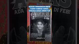 Sosok Pengemudi BMW yang Tabrak Argo Mahasiswa UGM, Diduga Anak Direktur, Pelaku Tak Ditahan Polisi