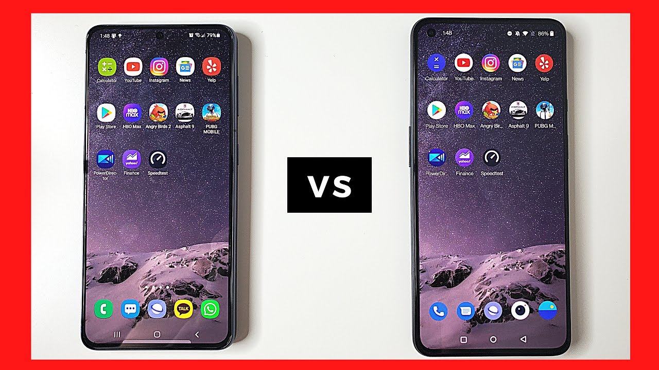 One Plus 9 vs Galaxy S21 Speed Test! - How Fast is the Regular One Plus 9?