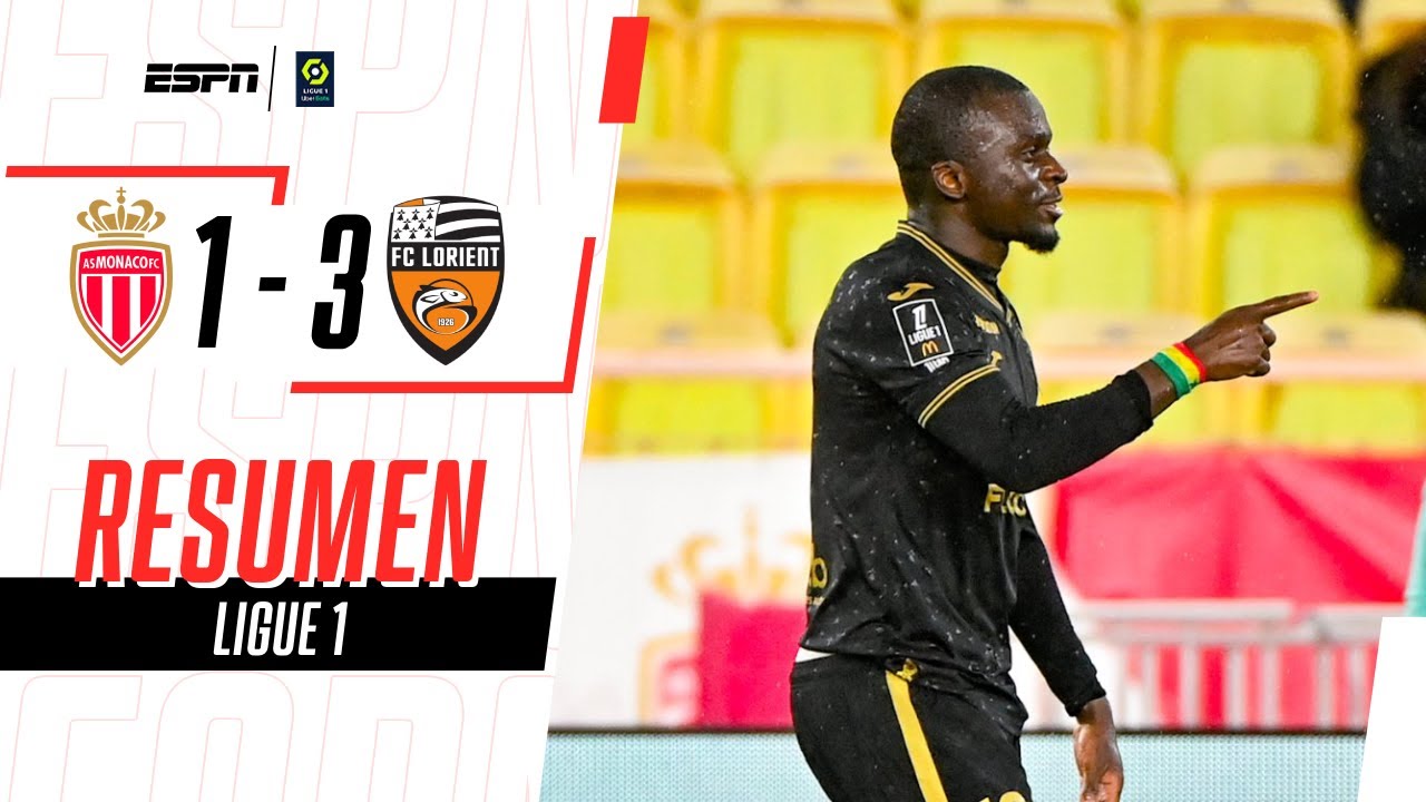 ANSU FATI MARCÓ PERO EL MÓNACO DE POGBA PERDIÓ DE LOCAL | Mónaco 1-3 Lorient | RESUMEN