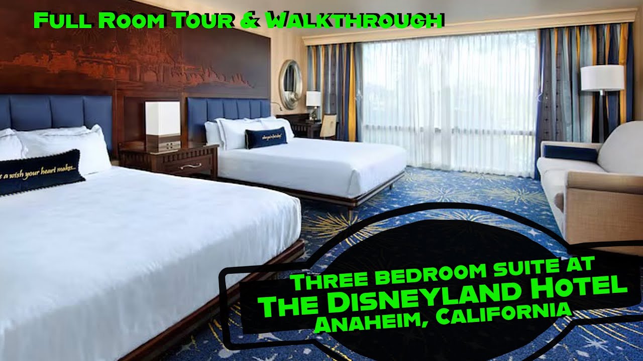 Full Tour of the Three Bedroom Suite at the Original Disneyland hotel- Walkthrough guide & Layout
