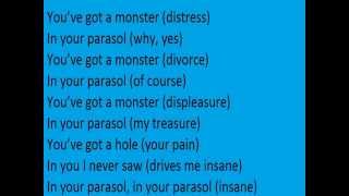 monsters in the parasol lyrics on screen qotsa
