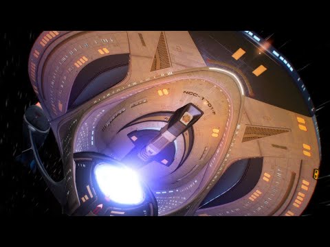 Galaxy-X Phaser Lance Scene from TNG’s All Good Things, but with Star Trek Online's Lexington-class