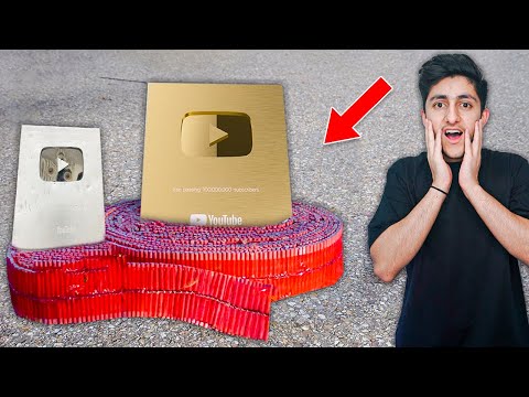 Silver Play Button VS 2000 Crakers | Will It Survive ?