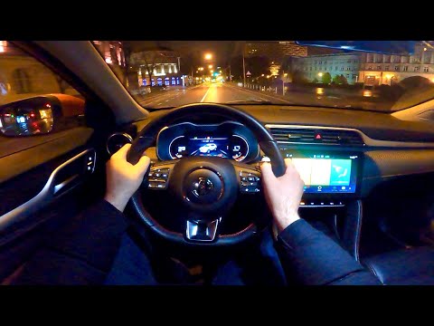 MG ZS 2022 – Nacht-POV-Probefahrt (PURE DRIVING), Benzin 111 PS, Luxus