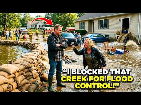 HOA President Blocked My Creek With Sandbags 48 Hours Later the Flooding Destroyed Her Own Baseme
