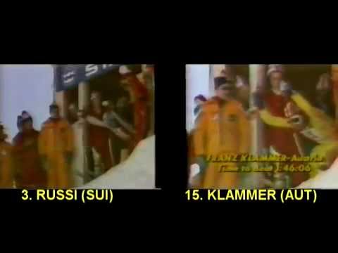 DOWNHILL COMPARE 1976 Russi vs  Klammer