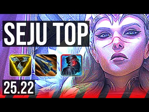 SEJUANI vs FIORA (TOP) | 9 solo kills | KR Master | 25.22