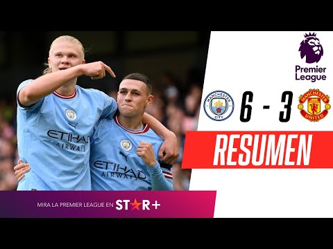 Video: Goleada histórica del Manchester City al United, con tripletes de Haaland y Foden