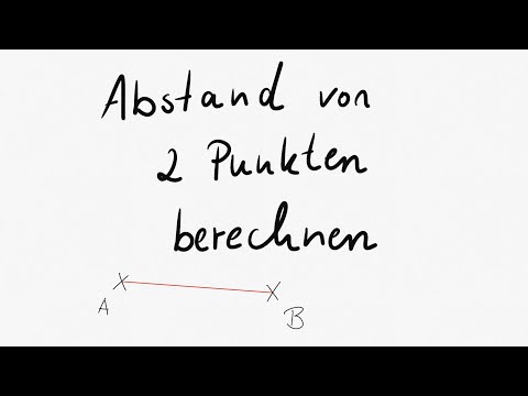 Abstand von 2 Punkten berechnen - Klasse 12/Q1