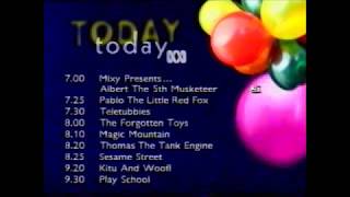 ABC TV - Monday Programme Schedules (11/9/2000)
