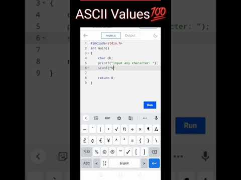 Wanna print ASCII Values??