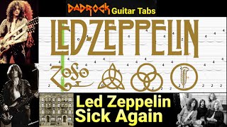 Sick Again - Led Zeppelin - Guitar + Bass TABS Lesson